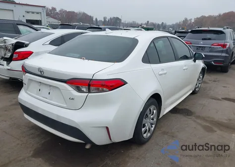 2020 Toyota Corolla Le z USA, uszkodzony, nr VIN 5YFEPRAE7LP036987